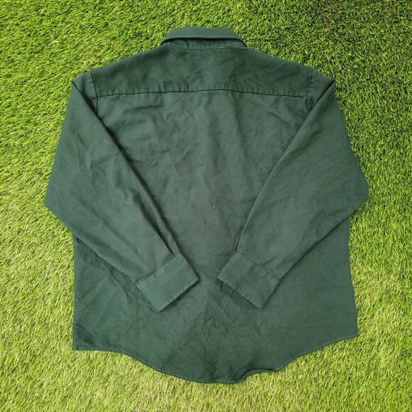 Vintage 90s Northwest-Territory Flannel Button Shirt XL 26x30 Green - Picture 2 of 12